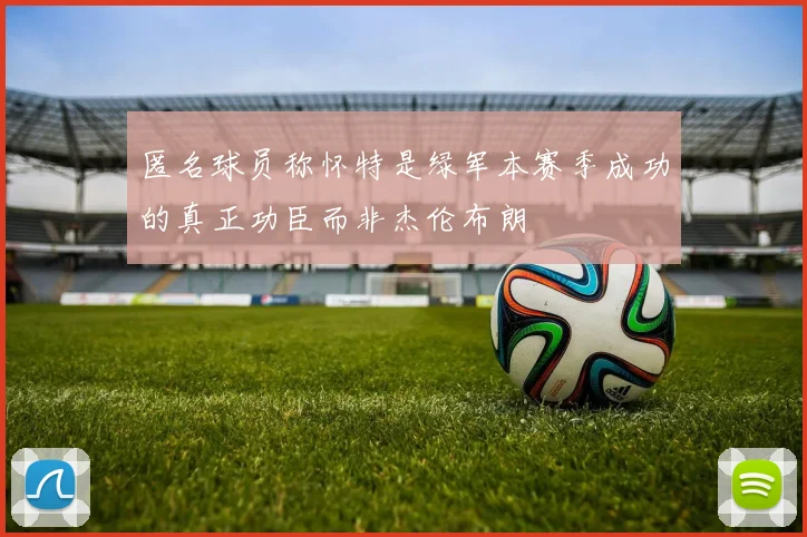 匿名球员称怀特是绿军本赛季成功的真正功臣而非杰伦布朗